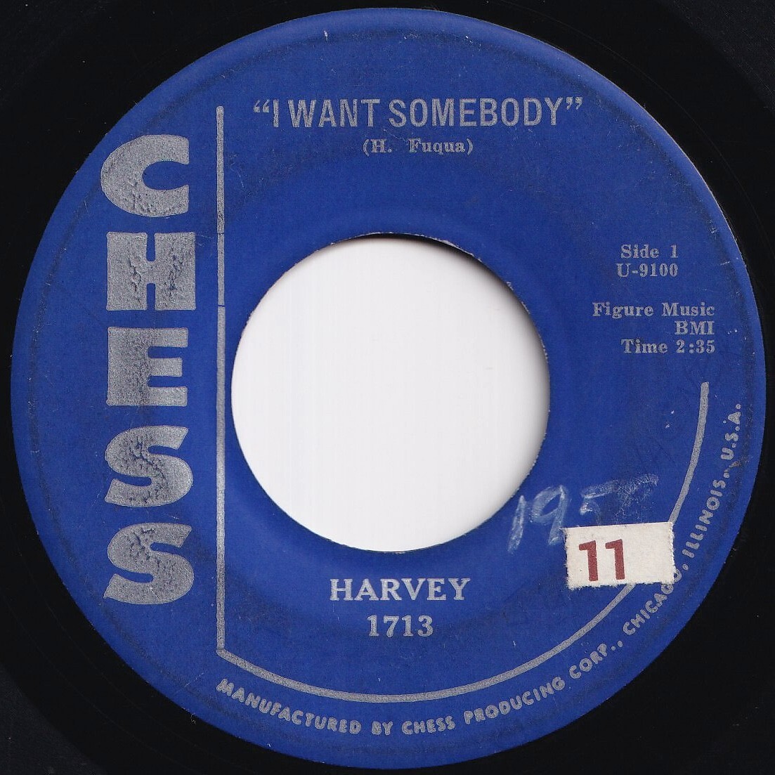 Harvey I Want Somebody / Da Da Goo Goo Chess US 1713 210569 R&B R&R レコード 7インチ 45拍卖