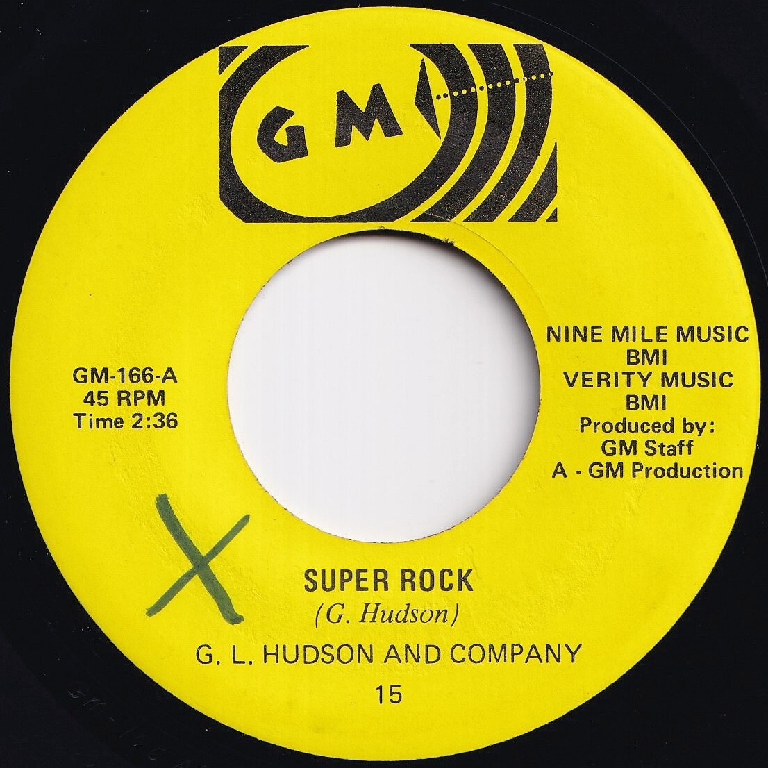G. L. Hudson And Company Super Rock / State Of Mind GM US 166 210468 SOUL FUNK ソウル ファンク レコード 7インチ 45拍卖