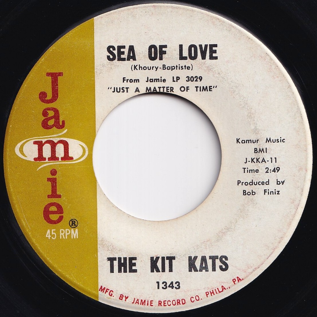 Kit Kats Sea Of Love / Cold Walls Jamie US 1343 210642 ROCK POP ロック ポップ レコード 7インチ 45拍卖