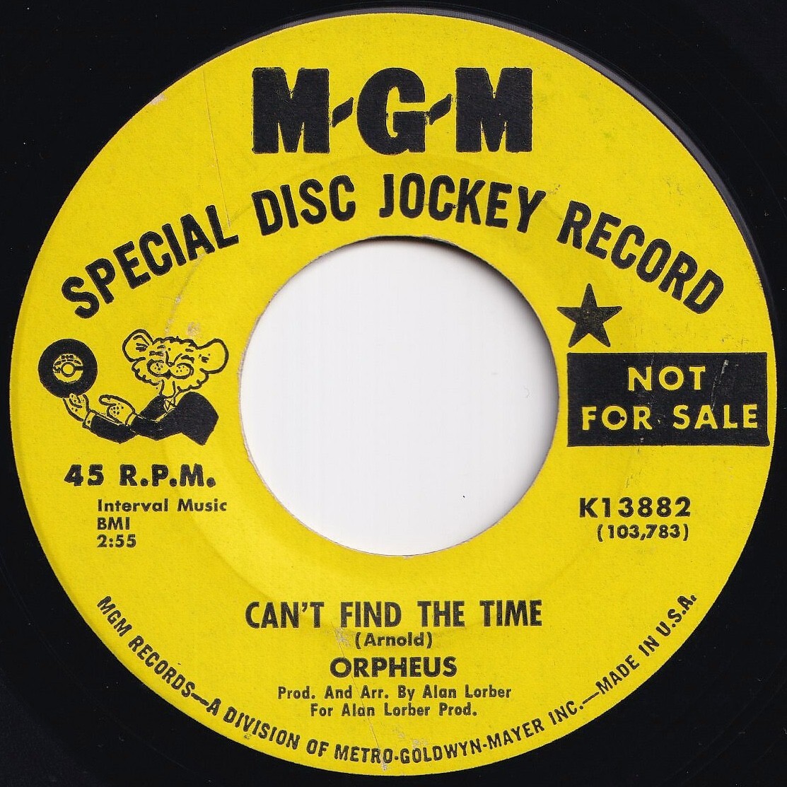 Orpheus Can't Find The Time / Lesley's World MGM US K13882 210671 ROCK POP ロック ポップ レコード 7インチ 45拍卖