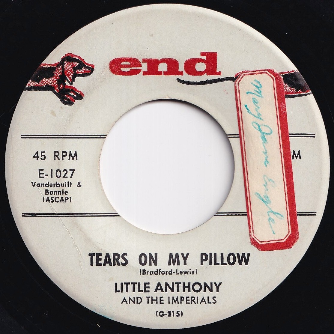 Little Anthony And The Imperials Tears On My Pillow / Two People In The World End US E-1027 210599 R&B R&R レコード 7インチ 45拍卖