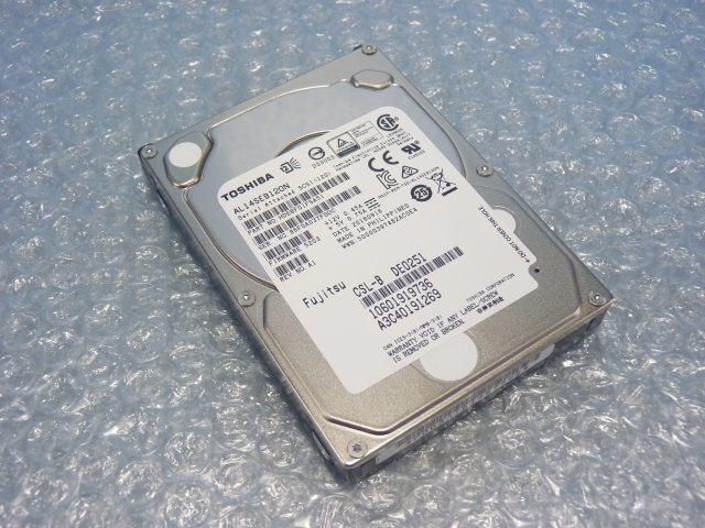 1RKR // TOSHIBA AL14SEB120N 1.2TB 2.5インチ SAS HDD 10K(10000)rpm 12Gb 15mm/A3C40191269// Fujitsu PRIMERGY RX2540 M2取外拍卖