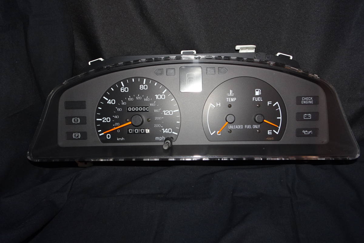 【スバル】初代レガシィ用 輸出仕様メーター・マイル&キロ表示《未使用品》タコメーターレス・超レア品・入手困難(管理:03)拍卖
