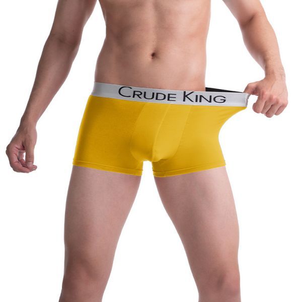 102-664-4 ★決算セール品!最安中★【イエロー,XLサイズ】 メンズ ボクサーパンツ カッコイイ☆ 男性 下着 インナー 大きいサイズ .1拍卖