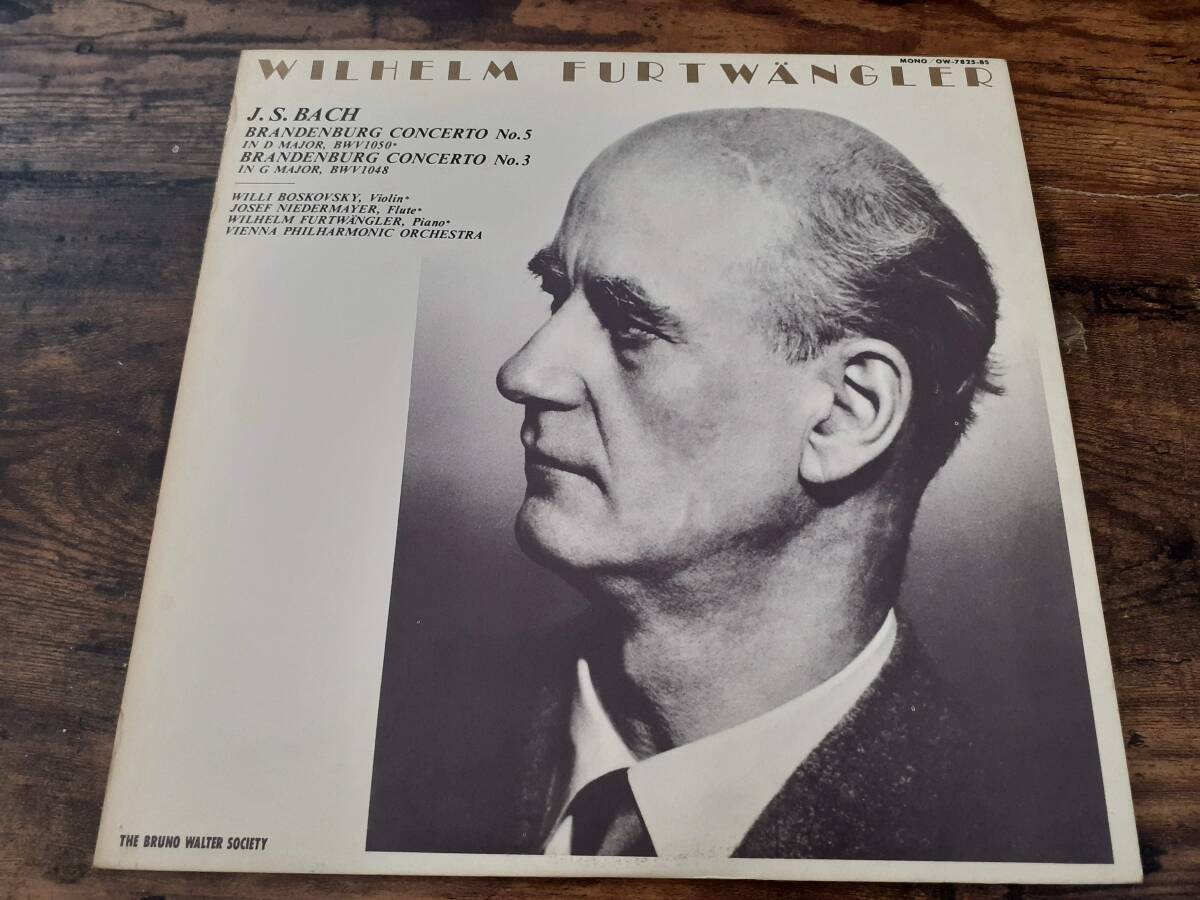 L5655◆LP /OW-7825-BS/ フルトヴェングラー / バッハ:ブランデンブルク協奏曲 第5番 &3番 / ウィーン・フィル拍卖
