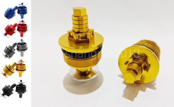 送料無料!40mm イニシャルアジャスター ゴールド NSR250 CB400 VTEC CB-1 CBR400 プリロード サス拍卖