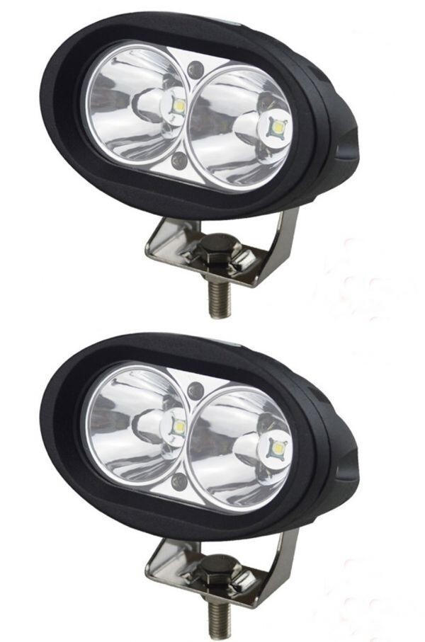 爆安!2個セット!汎用LEDフォグランプ ツインタイプ ホワイト 20W 防水 オフロード リフレクター フォグライト バイク 車 四駆 拍卖