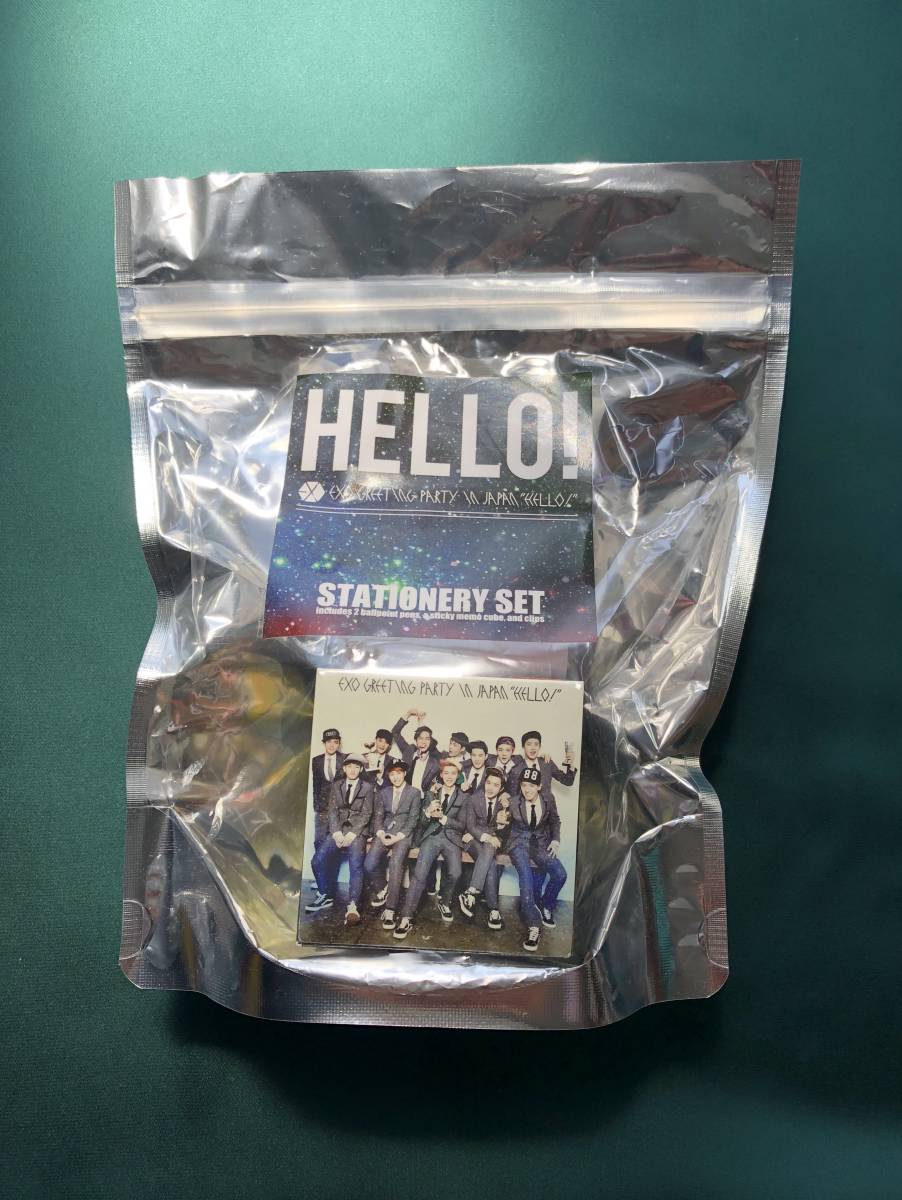 EXO エクソ 公式グッズ: GREETING PARTY IN JAPAN "HELLO!" ステーショナリー メモパッド 拍卖