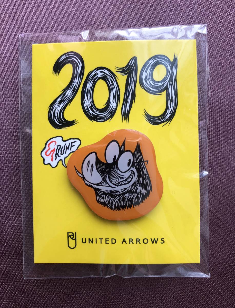 ●非売品● UNITED ARROWS ユナイテッドアローズ 干支ピンバッチ 2019 イノシシ 拍卖