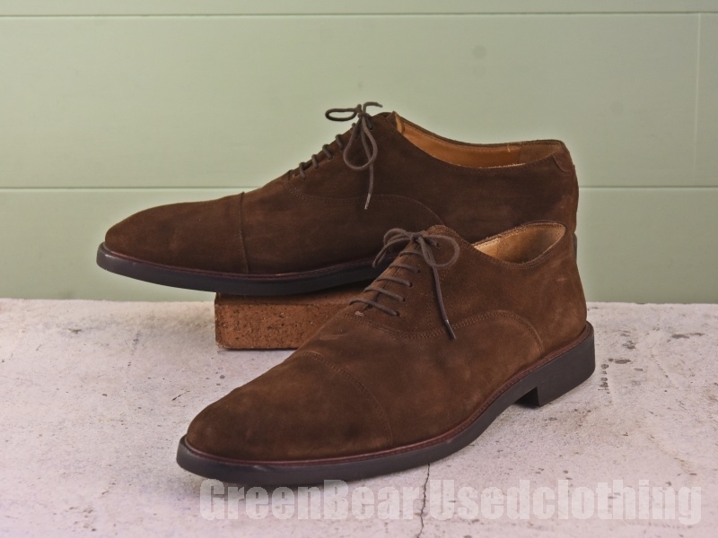 C232 メンズ Bexley ビジネスシューズ スウェード 茶 ブラウン 45W 27.5cm 拍卖