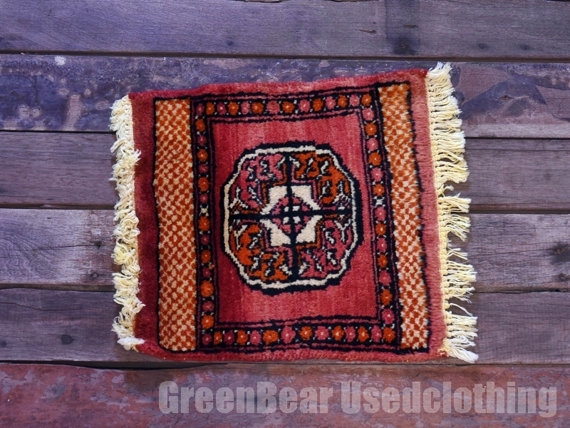 RAGZ257 ミニラグ トライバルラグ インテリアマット ウール絨毯 アンティーク ヴィンテージ拍卖