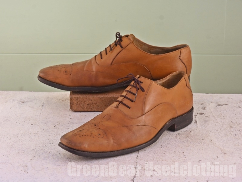 C272 メンズ Loake ドレスシューズ 茶 ブラウン 10 28cm拍卖