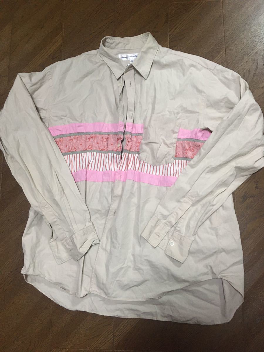 送料込み 初期 コムデギャルソンシャツ フランス製 S パッチワーク ヨージ サカイ hp フラグメント拍卖