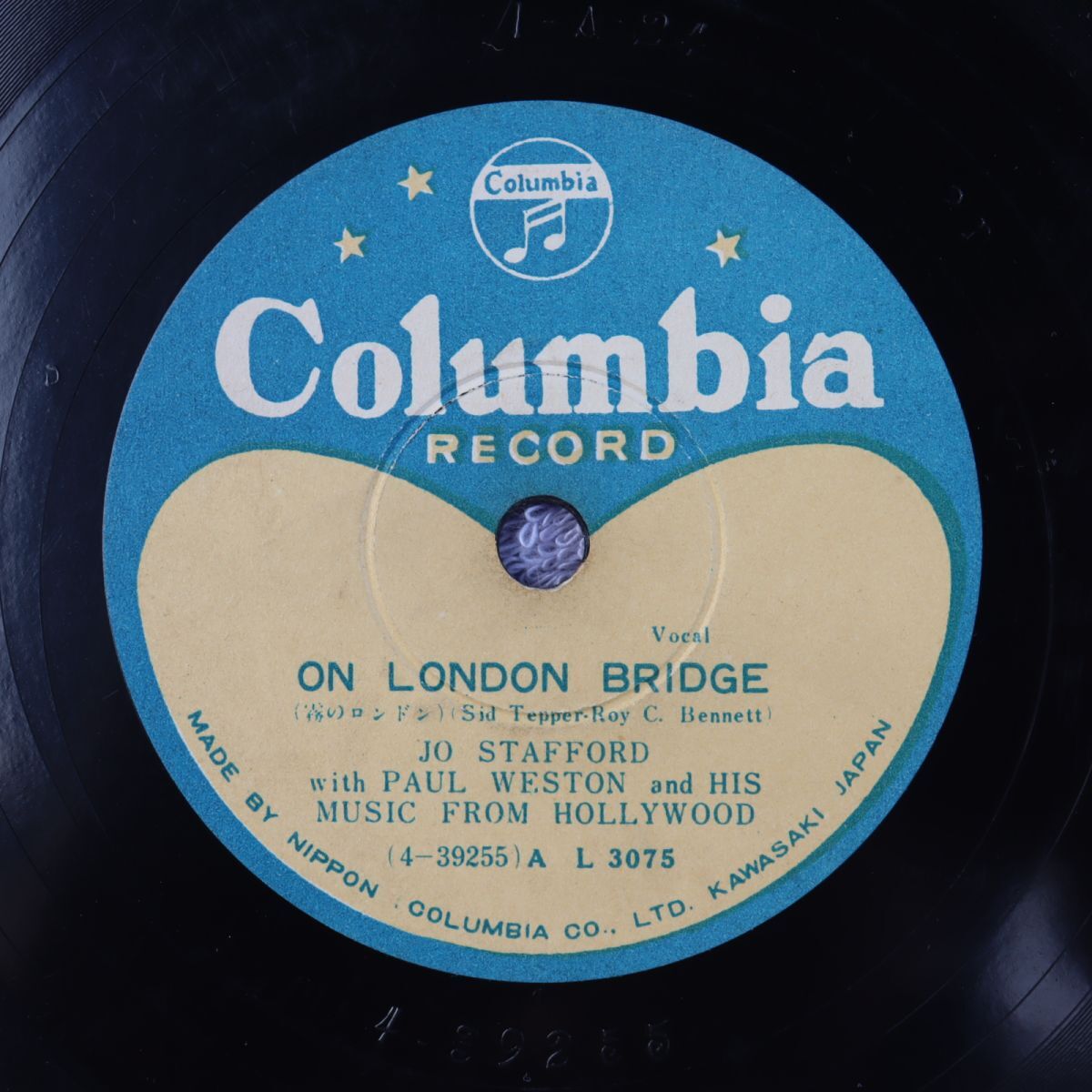 S206/SP盤/ジョー・スタッフォード「霧のロンドン/ムーンライト・ギャムブラー」/L3075拍卖