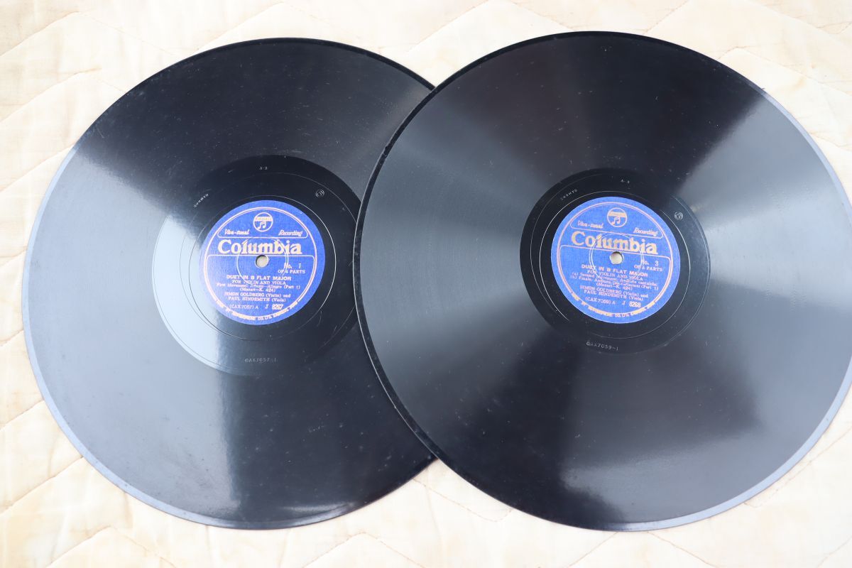 SA08/SP盤/シモン・ゴールドベルク(ヴァイオリン),パウル・ヒンデミット(ヴィオラ)/モーツァルト:ヴァイオリンとヴィオラのための二重奏曲拍卖