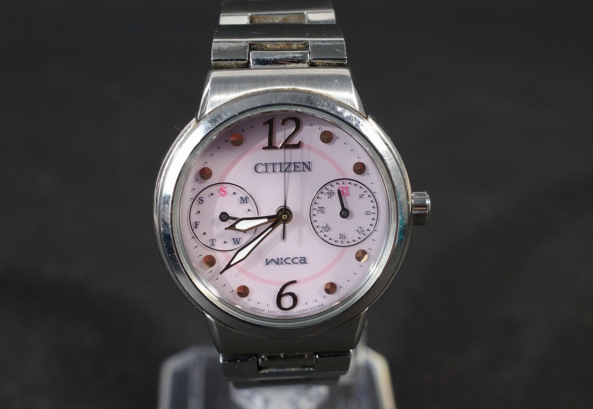 CITIZEN シチズン Wicca ウィッカ 8635-R004565 ソーラー 腕周り約16cm 腕時計 レディースウォッチ拍卖