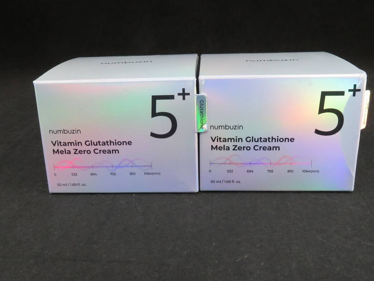 未使用 ナンバーズイン 5番 白玉グルタチオンCメラゼロクリーム 50ml 2箱セット *0320拍卖