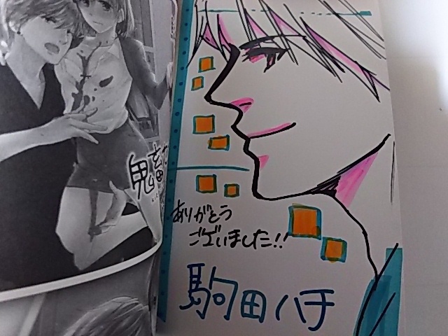 駒田ハチ 直筆イラスト入りサイン本 鬼畜センセイの愛奴隷拍卖