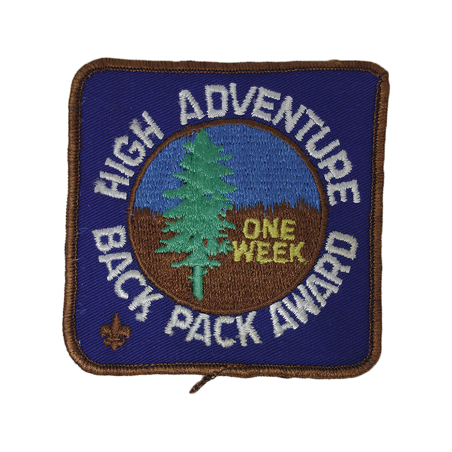 ヴィンテージ ワッペン ボーイスカウト パッチ HIGH ADVENTURE BACK PACK AWARD BOY SCOUTS #8812拍卖