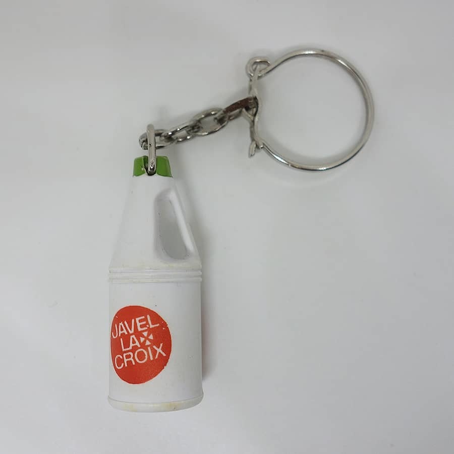 ビンテージ フランス キーホルダー アンティーク 洗剤JAVEL LA CROIX #k-10301拍卖