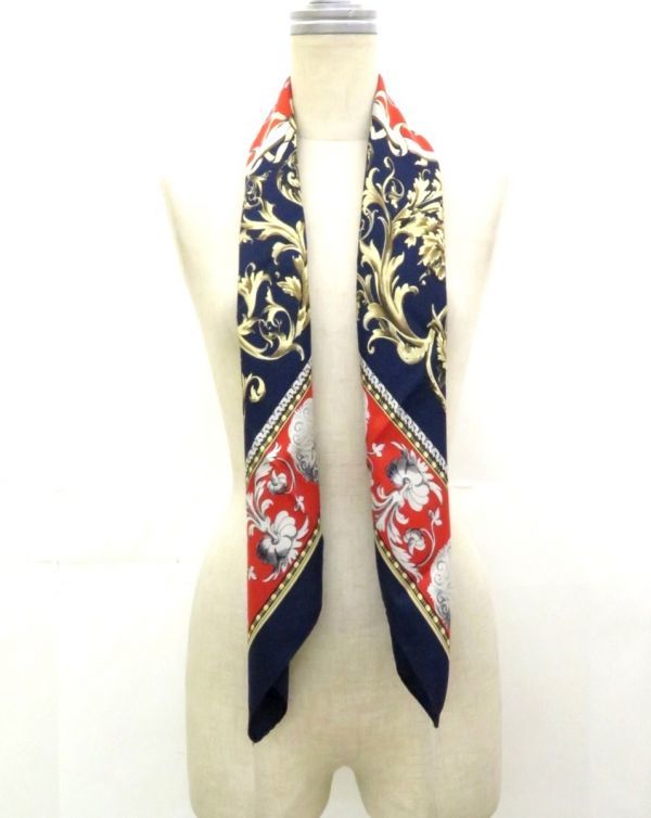 Aquascutum(アクアスキュータム) シルクスカーフ 88x89cm イタリア製 847701J633F02拍卖