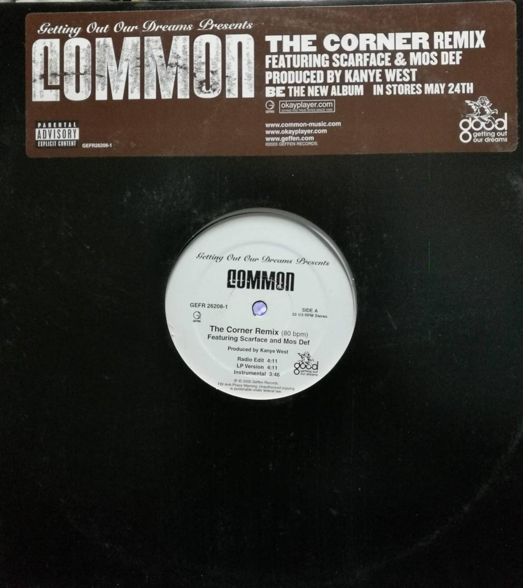 【廃盤12inch】Common / The Corner (Remix)拍卖