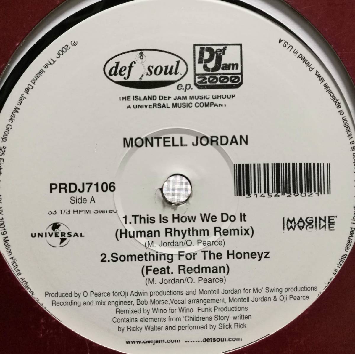 【廃盤12inch】Montell Jordan / Oran "Juice" Jones / Mokenstef / Def Soul E.P.拍卖