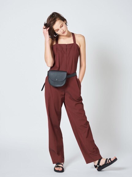 emmi エミ オールインワン サロペット ワインレッド拍卖