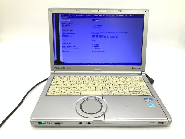 ■Panasonic Let’s note CF-SX1GEBDR■Corei5-2540M/メモリ4GB/SSDなし/OSなし/パナソニックノートパソコン【J745】拍卖