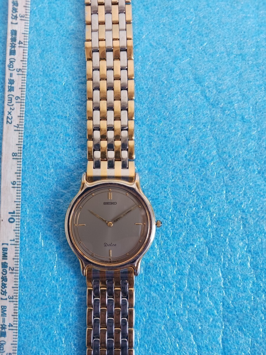 085 SEIKO DOLCE 9530-6000 メタルバンド R1 SS クォーツ セイコー 腕時計 ドルチェ拍卖