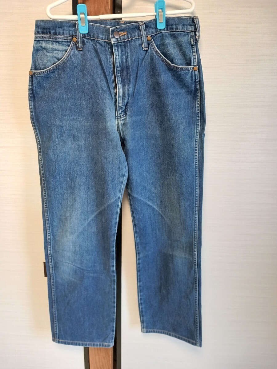 111 ラングラー デニム ウエスト86cm Wrangler インディゴ 股下75cm拍卖