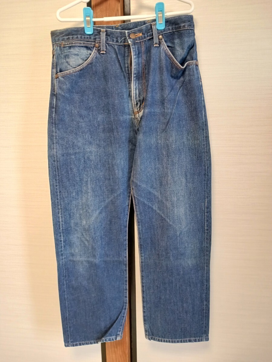 115 ラングラー デニム W33 ウエスト83cm Wrangler 黒タグ インディゴ M1706 M423 8210 SDAJ拍卖