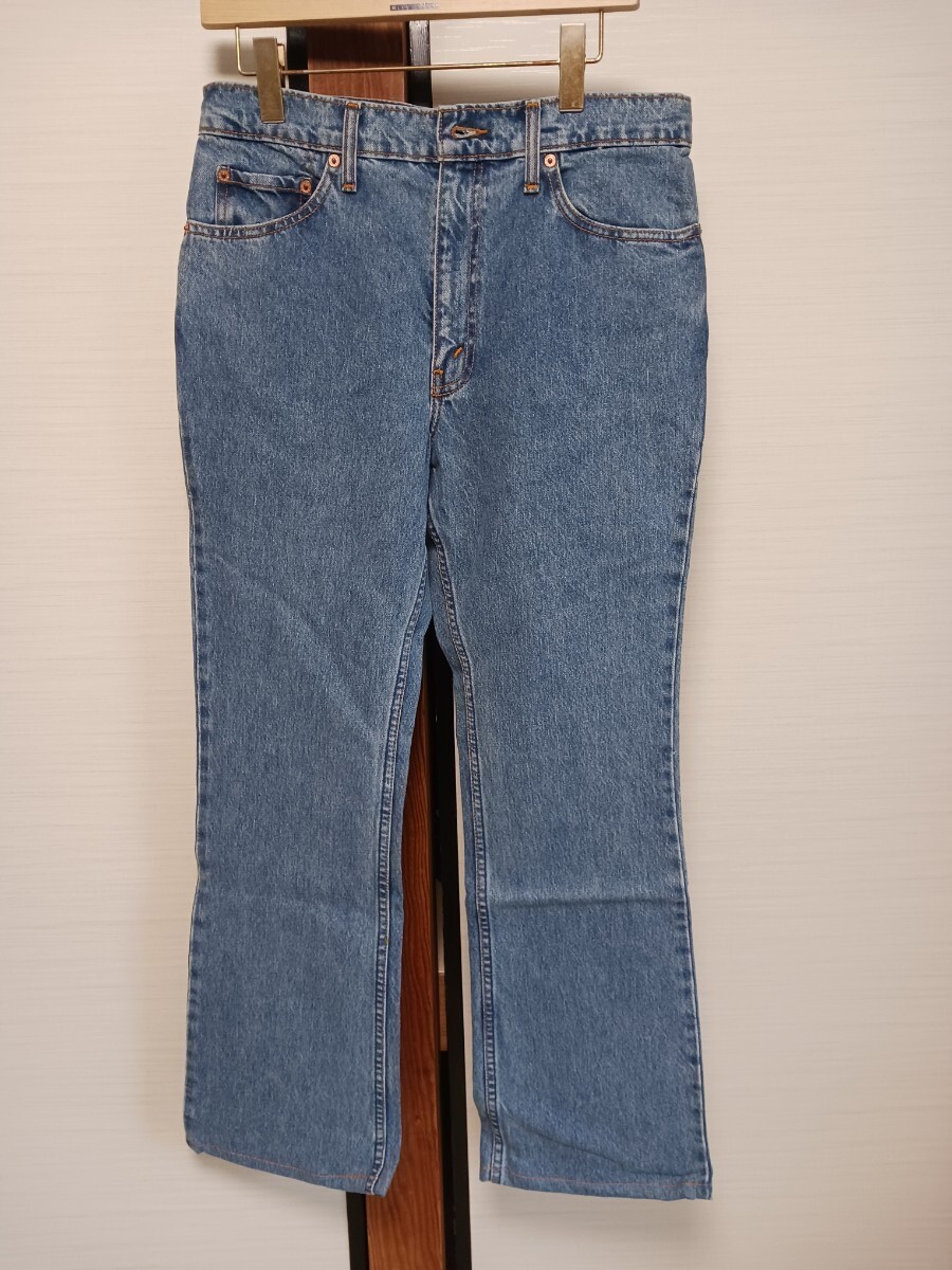 50 未使用 LEVIS 517 赤タブ 紙パッチ デニム ジーンズ W33 L33 ブーツカット タブ付き levi STRAUSS&CO. リーバイス 133拍卖