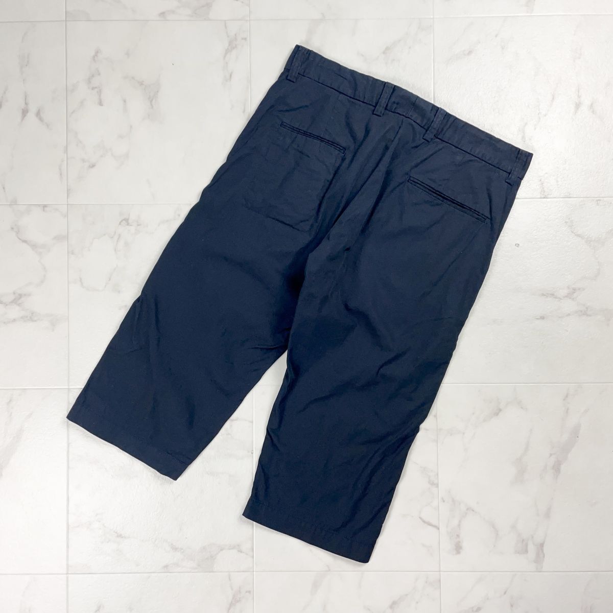 uniform experiment ユニフォームエクスペリメント 3クォーターパンツ 膝丈 ハーフパンツ メンズ 黒 ブラック サイズ2*ZC2021拍卖