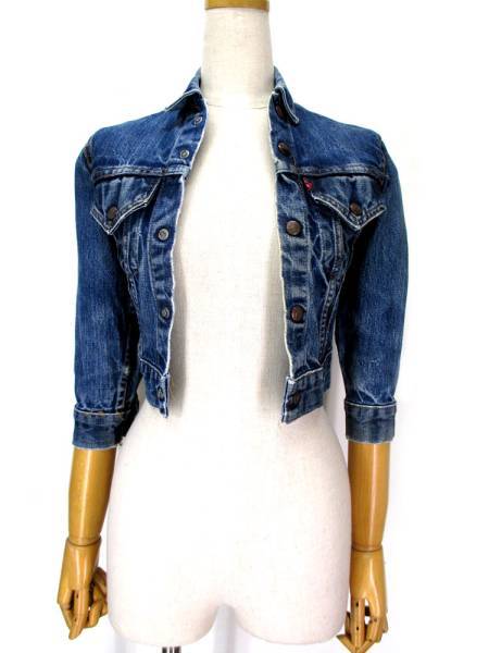 70's ヴィンテージ Levi's リーバイス デニムジャケット ボーイズ10 ビッグE USA製 ジージャン #mojd-28拍卖