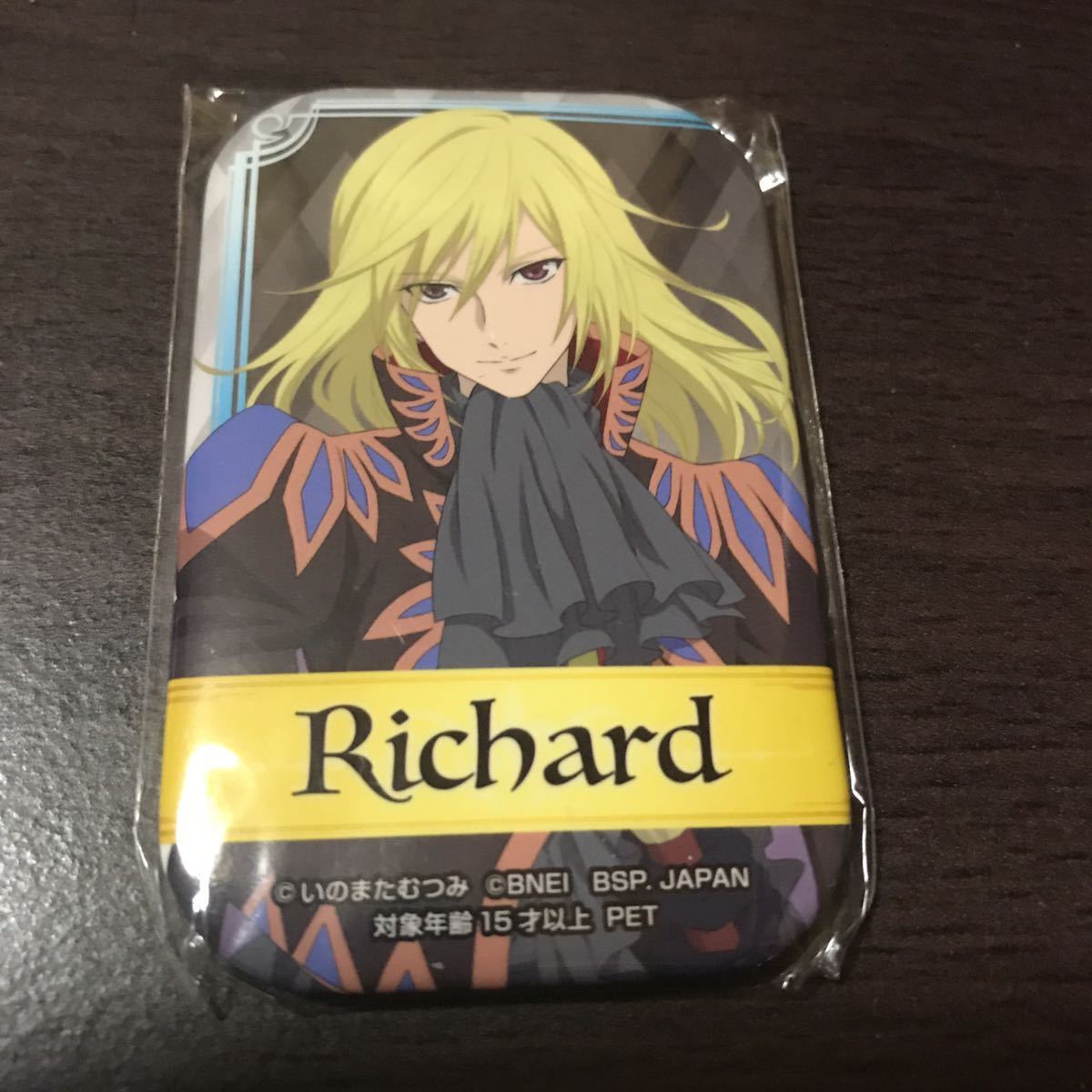 テイルズ オブ シリーズ スクエア型缶バッジ リチャード SEGA セガ 限定 缶バッジ 缶バッヂ 缶バッチ グッズ スクエア缶バッジ拍卖