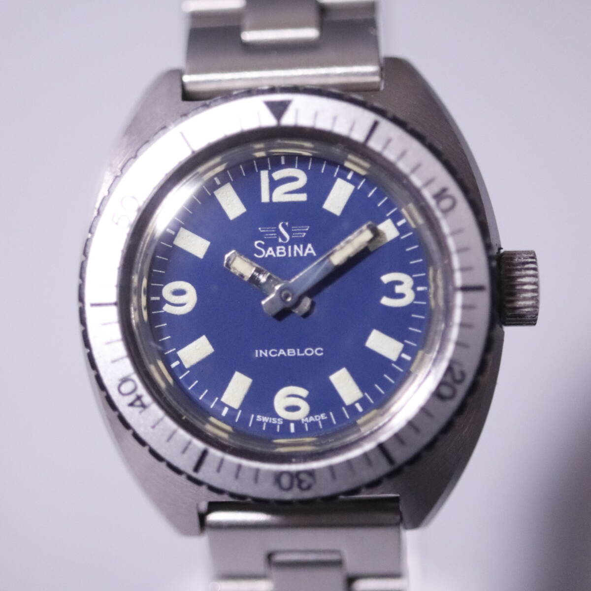 【送料無料】【アンティーク・デッドストック】 SABINA レディース スポーツ 手巻き拍卖