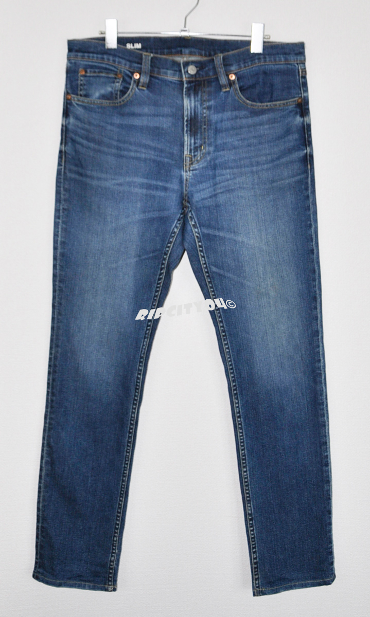 #無印良品(MUJI) オーガニックコットンスリムデニム(ブルー) 【USED】拍卖