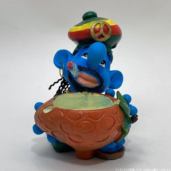 【未使用/年代物/送料660円】 アッシュトレイ 71204-3 JAMAICA 魔王 ラスタカラー レゲエ ヘンプ ファンキー 灰皿 オブジェ 1/3 SG拍卖