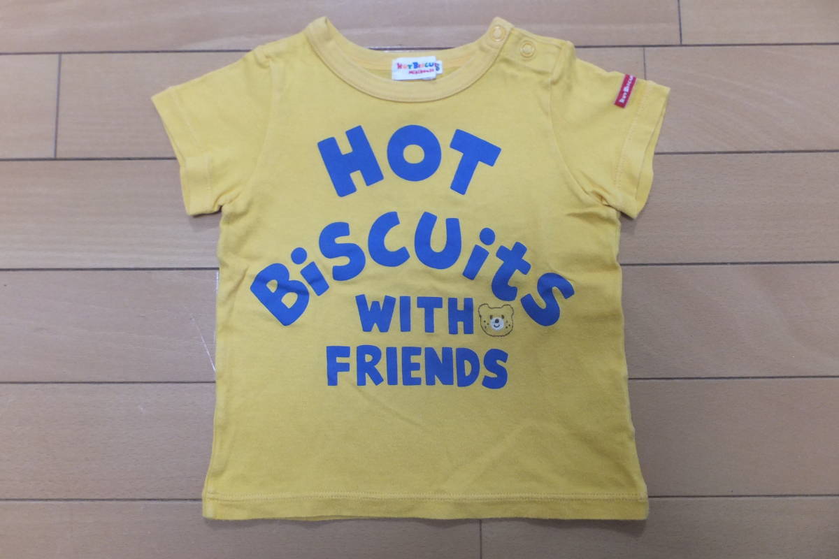 ★ミキハウス/ホットビスケッツ★半袖Tシャツ 80 ビーンズ君拍卖
