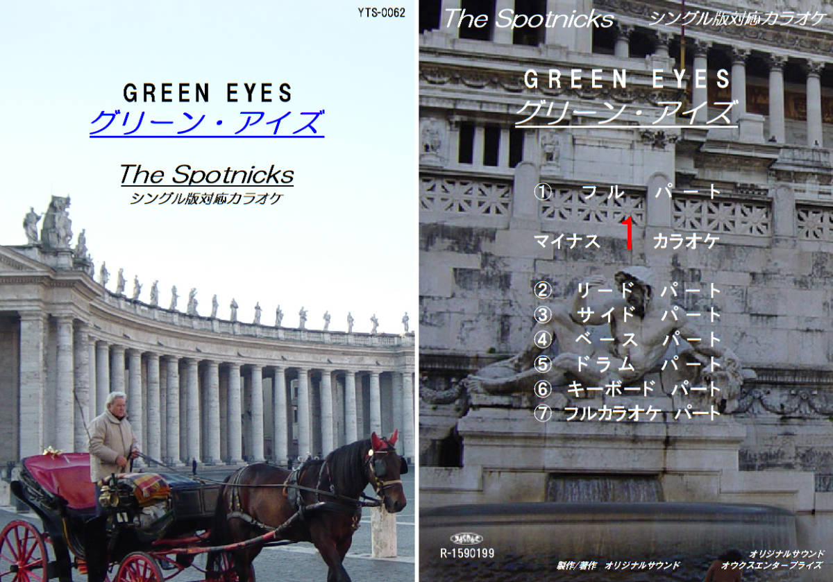 YTS-062 スプートニクスカラオケ グリーン・アイズ 試聴OK コード譜閲覧可 The Spotnicks GREEN EYES拍卖