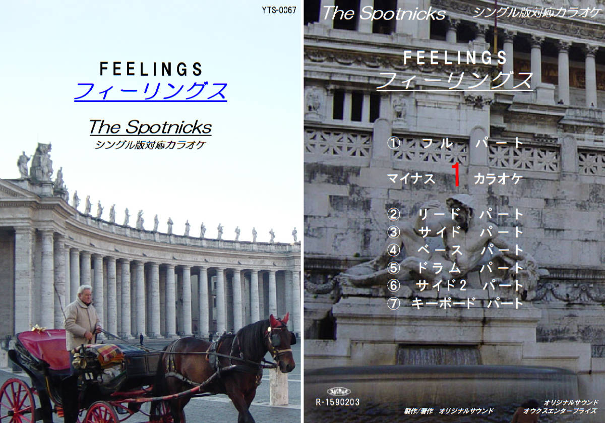 YTS-067 スプートニクスカラオケ フィーリングス 試聴OK コード譜閲覧可 The Spotnicks FEELINGS 拍卖