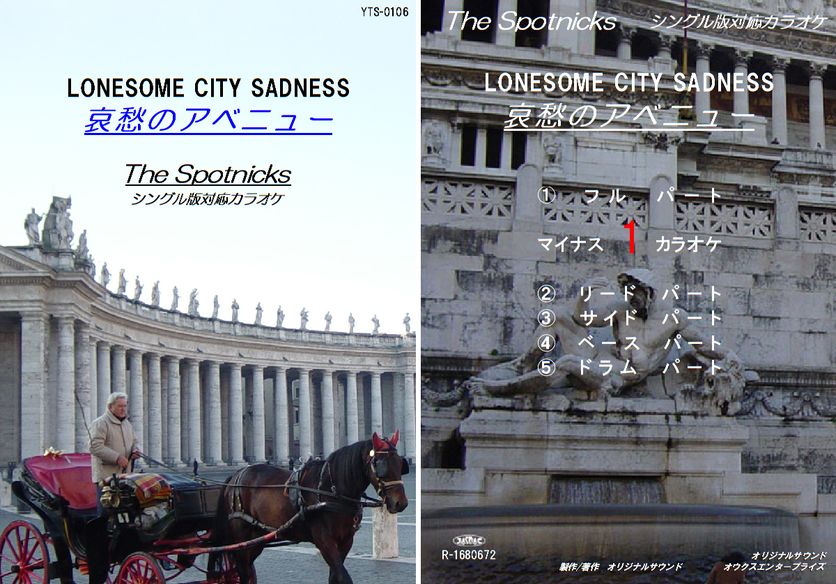 YTS-106 スプートニクスカラオケ 哀愁のアベニュー 試聴OK Spotnicks LONESOME CITY SADNESS 拍卖