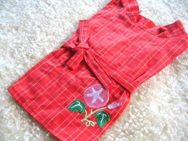 ★同梱お得★L・かわいい甚平さん・赤♪拍卖