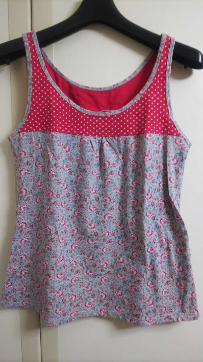 ★UNIQLO×green gate★花柄タンクトップ★グレー Mサイズ★ユニクロ×グリーンゲート★拍卖