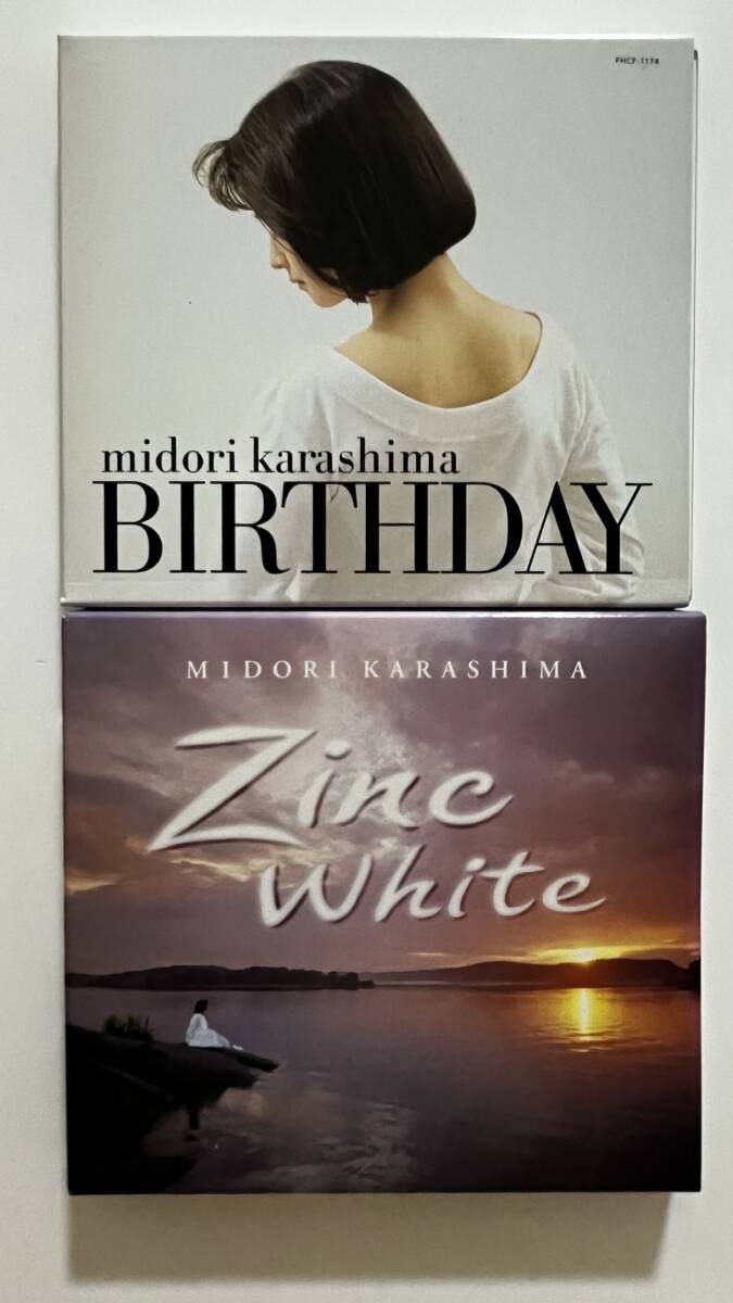 B34051 CD(中古)辛島美登里 Zinc White、BIRTHDAY 2点セット拍卖