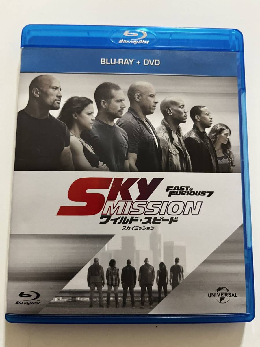 B33883 中古Blue-ray ワイルド・スピード SKY MISSION ブルーレイ+DVDセット拍卖