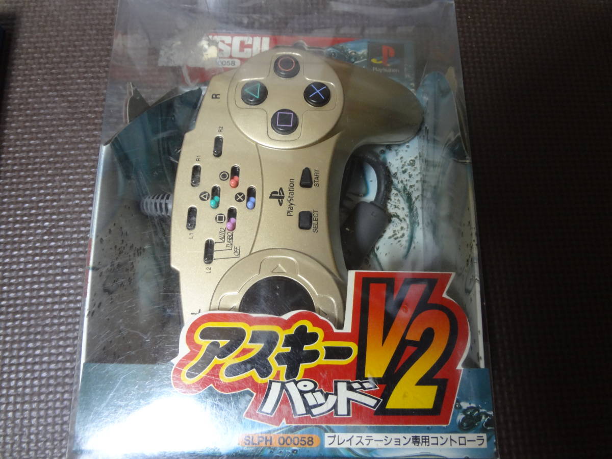 アスキーパッド V2 ゴールド プレイステーション コントローラー 未使用拍卖