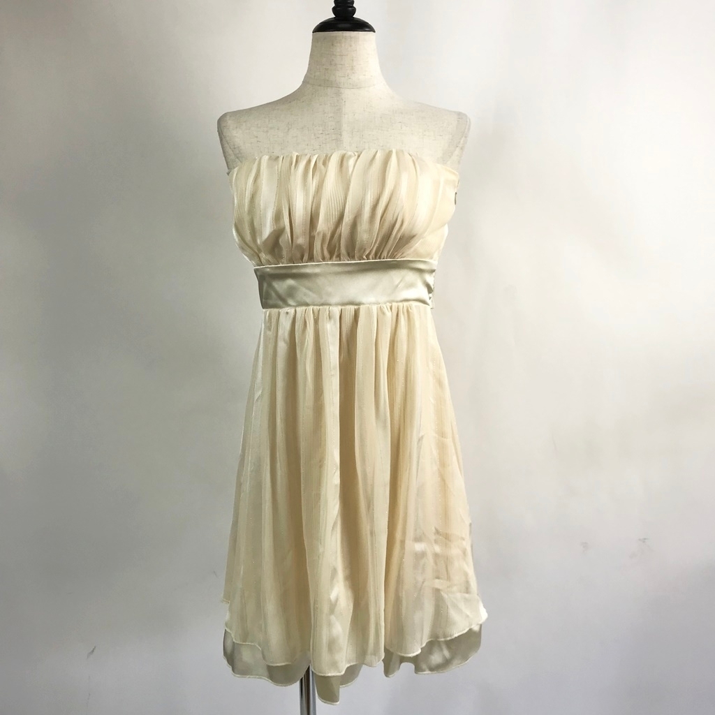 escape/エスケープ チュニックワンピース ドレス ワンピース リボン パッド付き サイズ不明 レディース ポリエステル100%拍卖