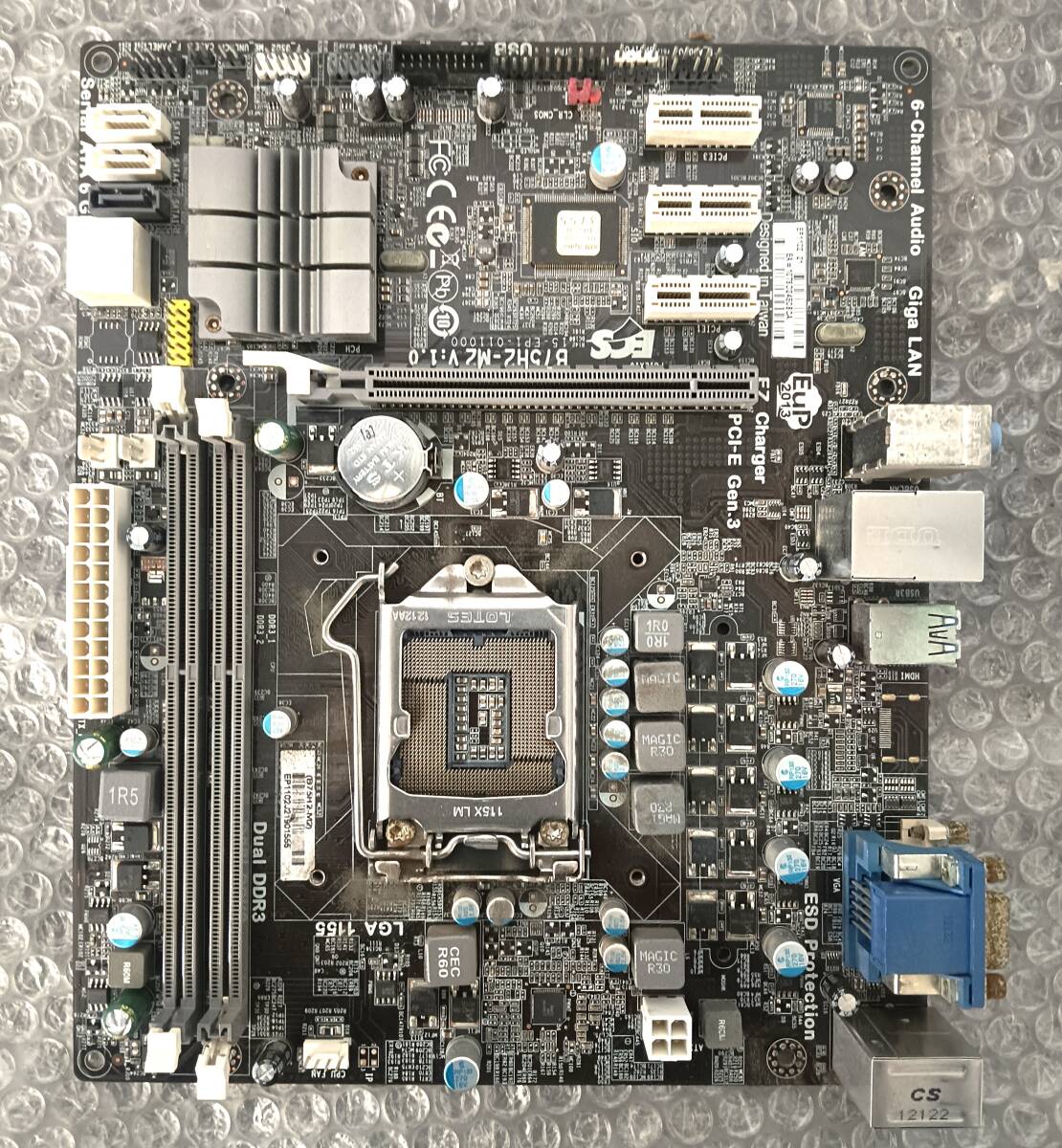 【中古パーツ】BIOS確認のみ、B75H2-M2 V:1.0 マザーボード IOパネル LGA1155 ■MB5810拍卖